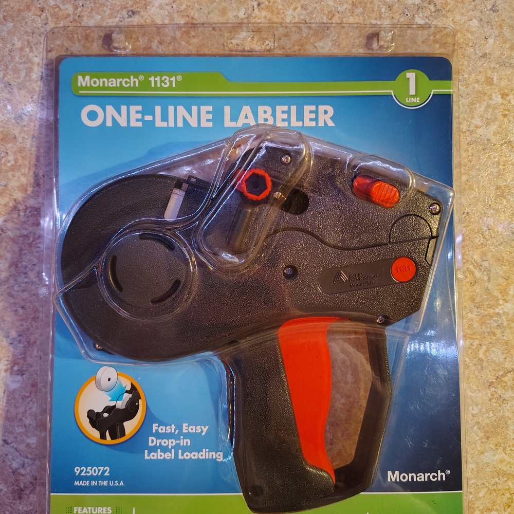 Monarch Black and Red One-Line Labeler